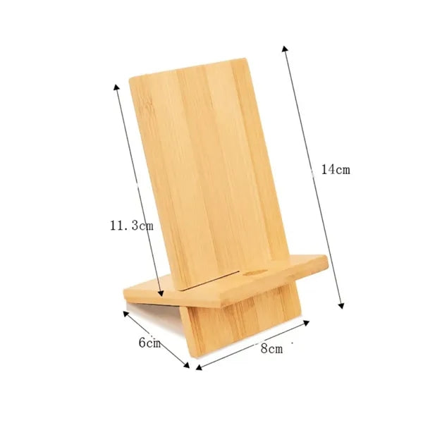 Detachable Bamboo Phone Stand for Desk Holder