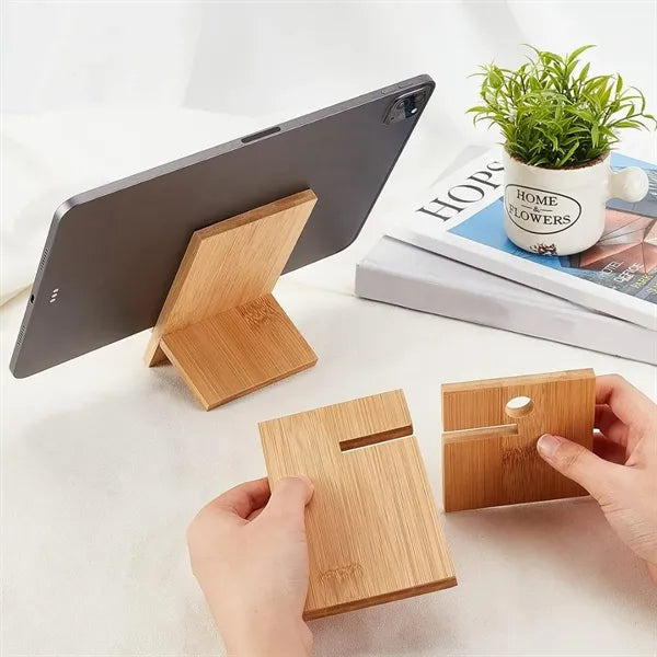 Detachable Bamboo Phone Stand for Desk Holder