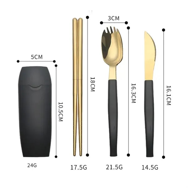 Portable Utensils Set with Case