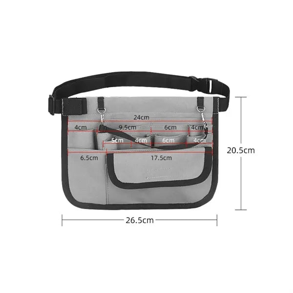 Multi-Pocket Waist Tool Organizer Pouch W/ Adjustable Belt