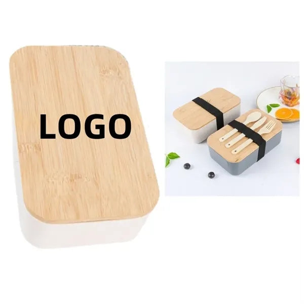 Divided Bento Box with Bamboo