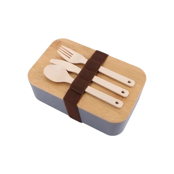 Divided Bento Box with Bamboo
