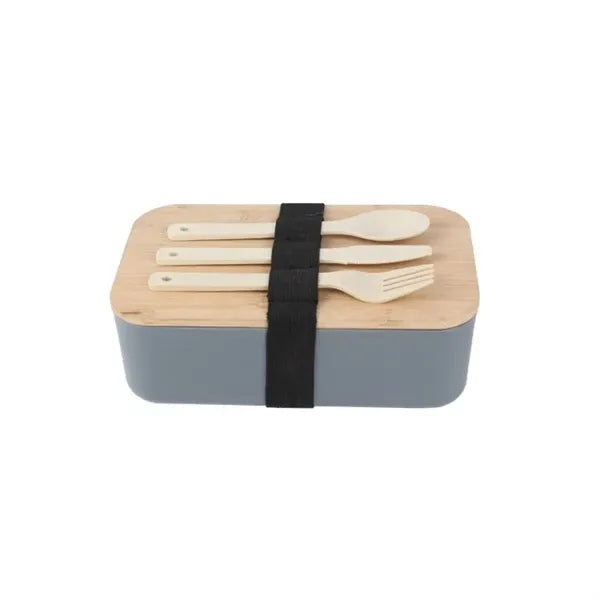 Divided Bento Box with Bamboo