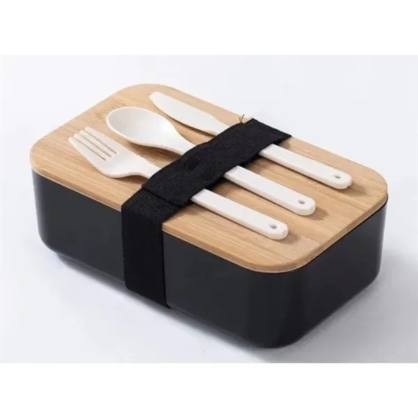 Divided Bento Box with Bamboo