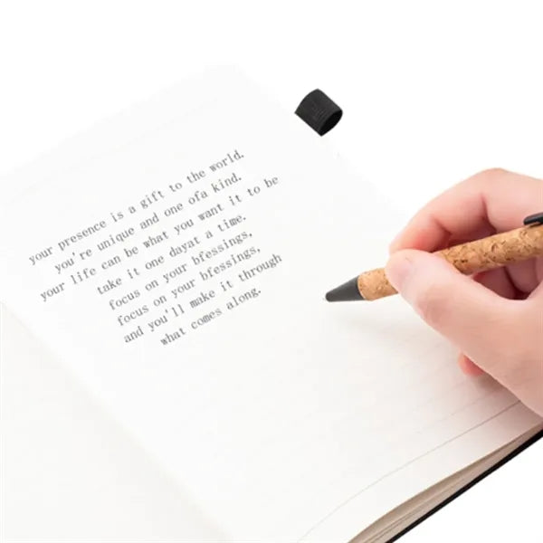 Eco Friendly Cork Gift Soft Wood Notebook Set with Pen