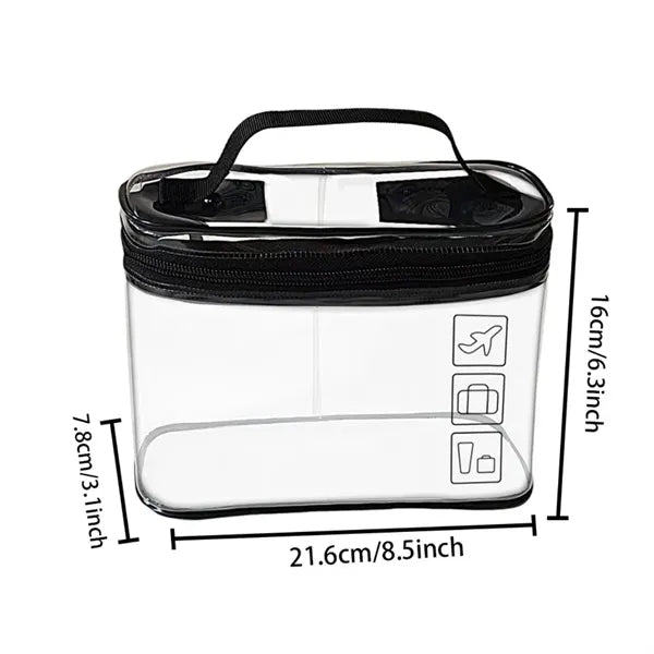 3L PVC Transparent Travel Organizer Bag with Handle