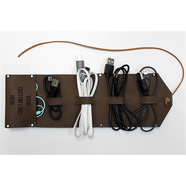 Leather Cord Wrap Organizer