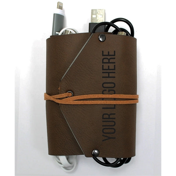 Leather Cord Wrap Organizer