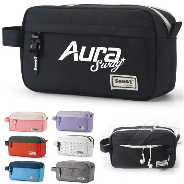 2.5L Cosmetic Organizer Bag W/ Zipper Closure