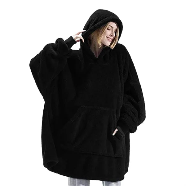 Unisex Comfortable Winter Flannel Hoodie Pajama
