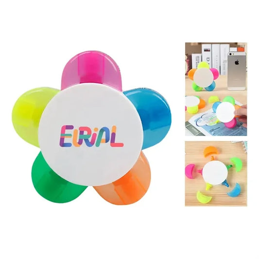 Creative Petal Highlighter Pen 5-In-1 Set