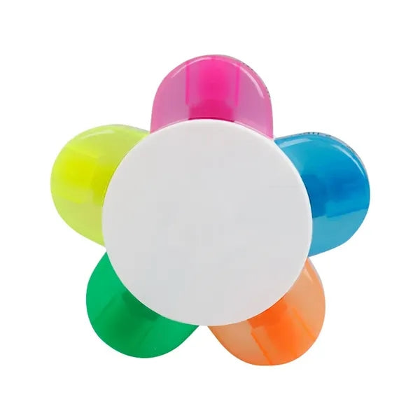 Creative Petal Highlighter Pen 5-In-1 Set