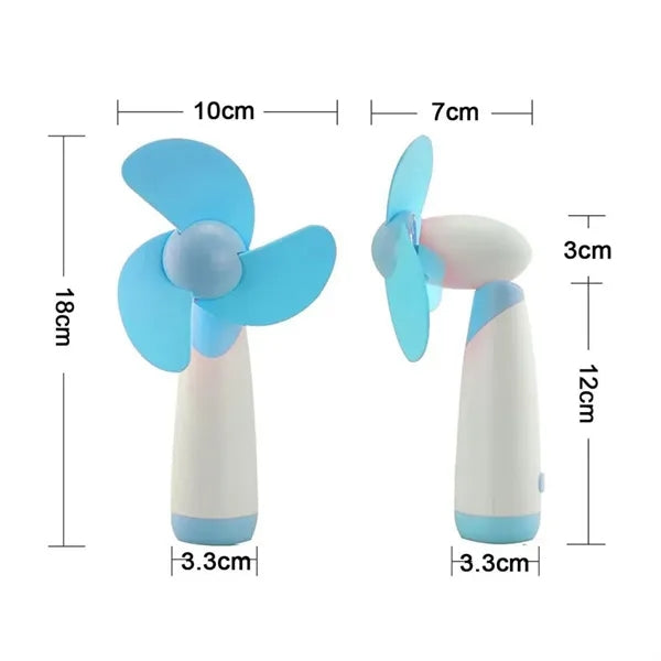 Mini Battery Powered Soft Foam Blades Outdoor Handle Fan