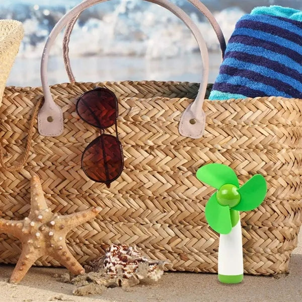 Mini Battery Powered Soft Foam Blades Outdoor Handle Fan