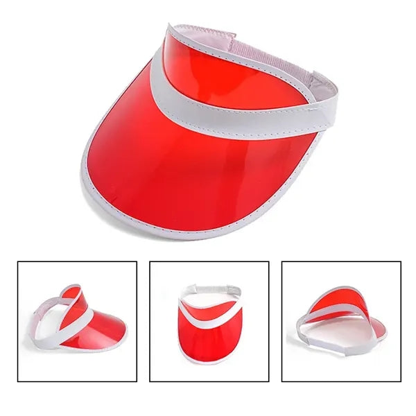 Pvc Sun Visor Hat Uv Protection