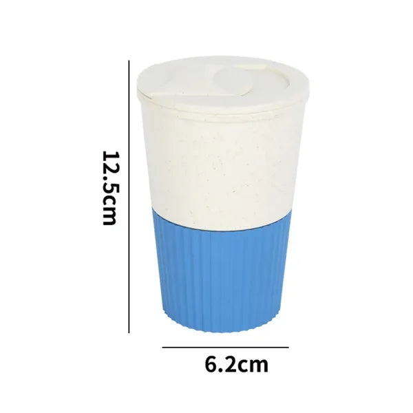 16 oz. Outdoor Portable Lightweight Wheat Straw Coffee Mugs