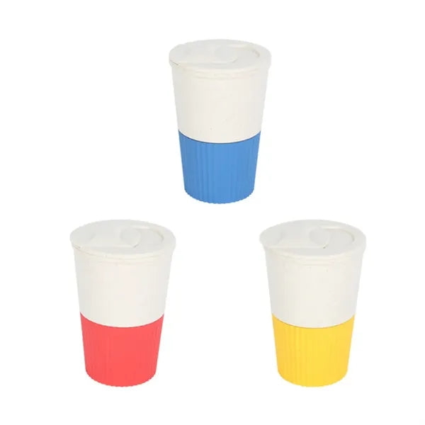 16 oz. Outdoor Portable Lightweight Wheat Straw Coffee Mugs