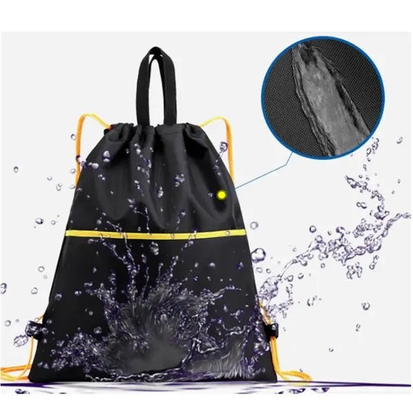 Waterproof Drawstring Gym Backpack With Zipper