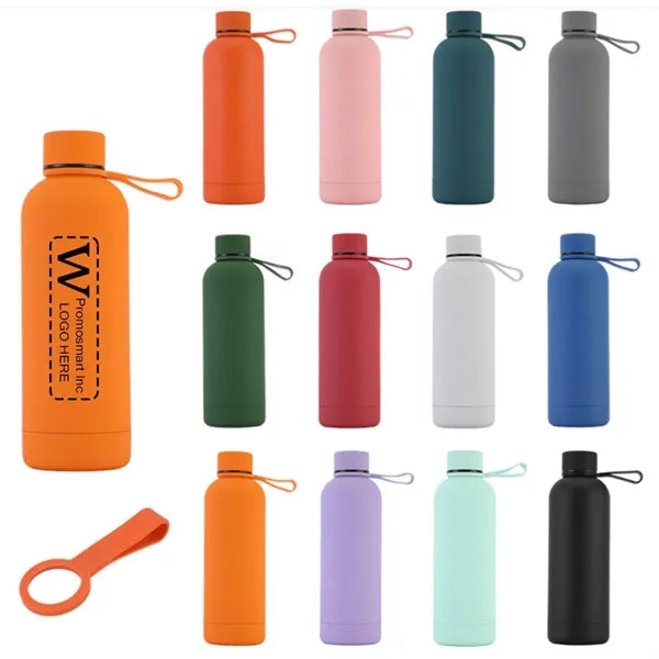 17 oz. Vacuum Insulated Water Bottle with Carrying Strap