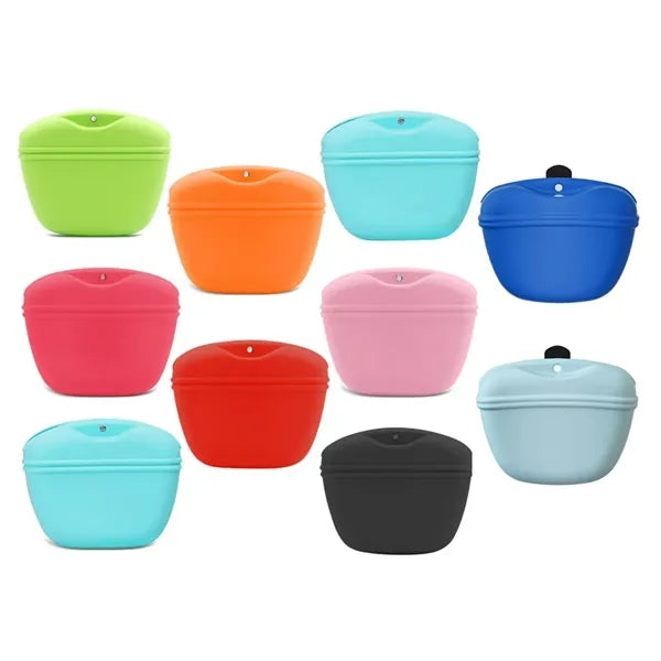 Silicone Pet Training Pouch for Dog Treats Waist Bag