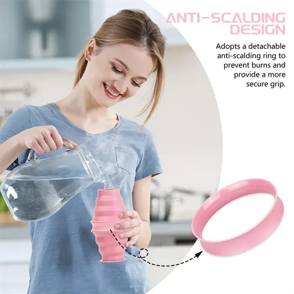 Sports Collapsible Water Bottle Foldable for Travel Gym Yoga