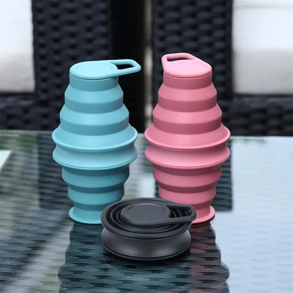 Sports Collapsible Water Bottle Foldable for Travel Gym Yoga