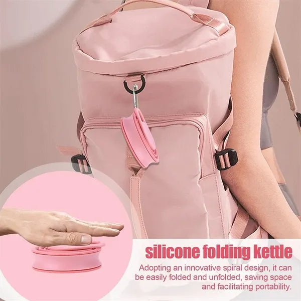 Sports Collapsible Water Bottle Foldable for Travel Gym Yoga
