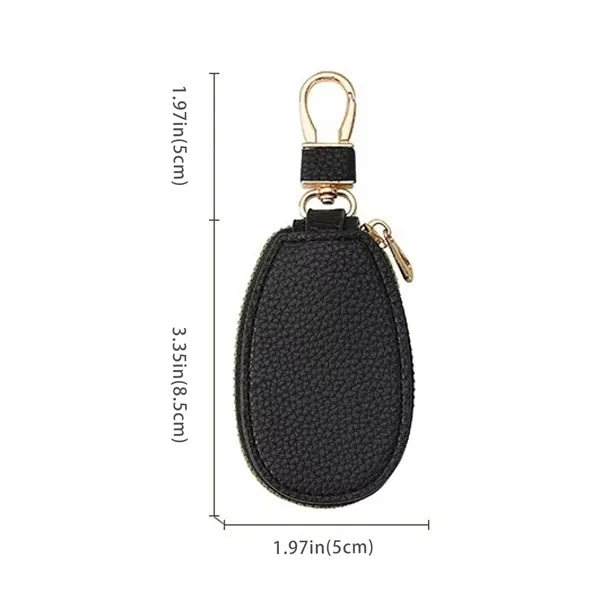 Portable Keychain Car Wallet with Zipper for Secure Storage