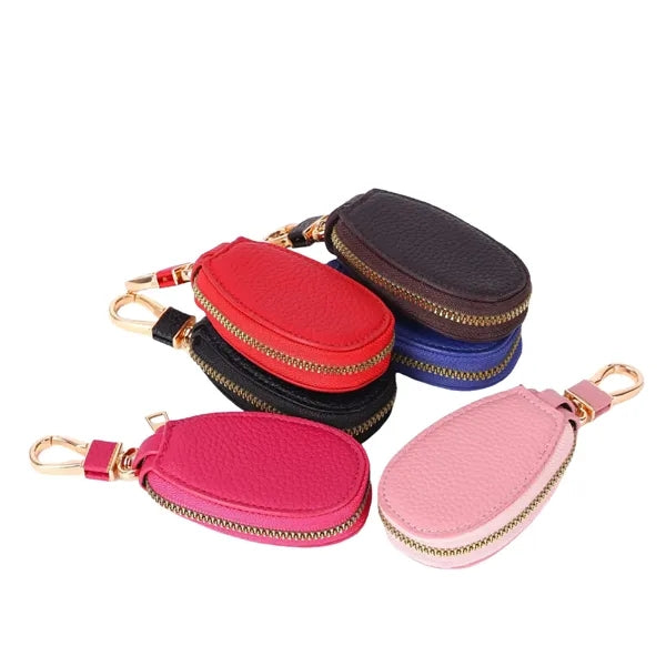 Portable Keychain Car Wallet with Zipper for Secure Storage
