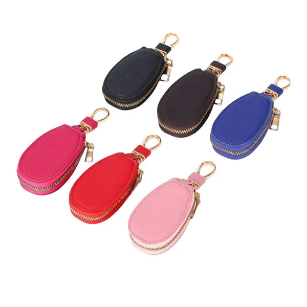 Portable Keychain Car Wallet with Zipper for Secure Storage