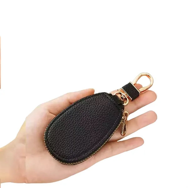 Portable Keychain Car Wallet with Zipper for Secure Storage