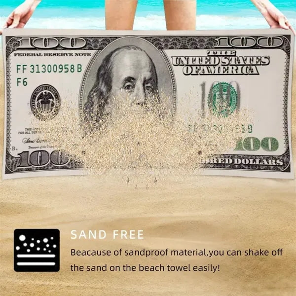 55" x 27.6" Soft Microfiber Beach Towel