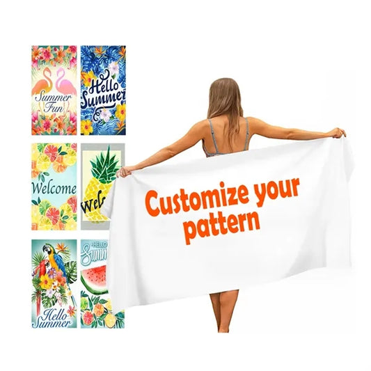55" x 27.6" Soft Microfiber Beach Towel