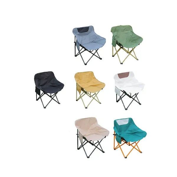Portable Outdoor Folding Camp Chairs with Beverage Holder