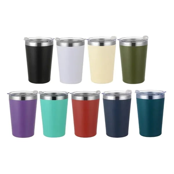 12oz. Stainless Steel Coffee Travel Mug w/ Straw