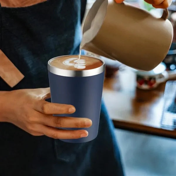 12oz. Stainless Steel Coffee Travel Mug w/ Straw