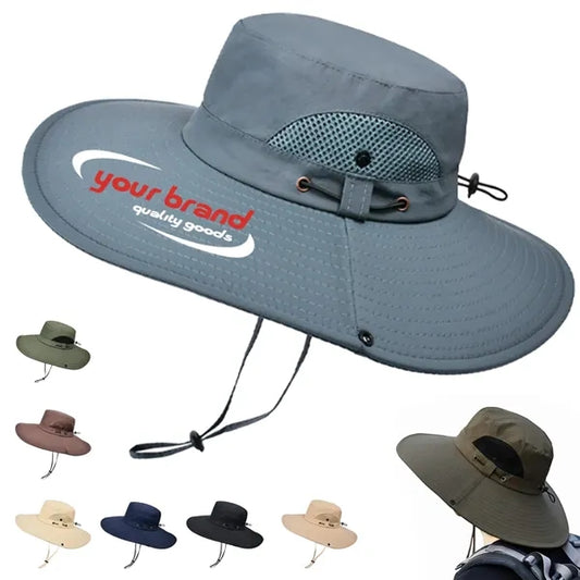 Unisex Fishing Bucket Hat w/ Wide Brim