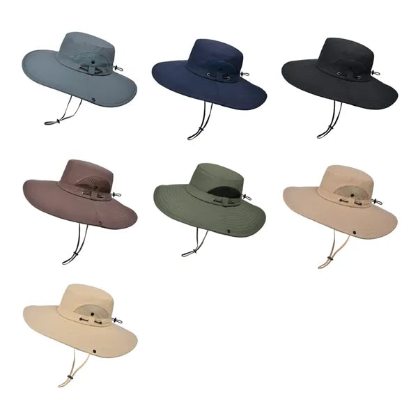Unisex Fishing Bucket Hat w/ Wide Brim