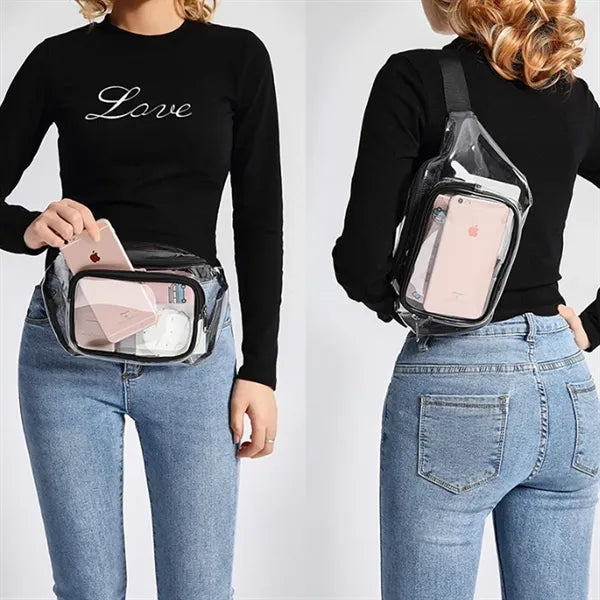 Clear Water-resistant Fanny Pack Belt Waist Bag