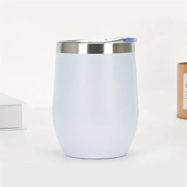 Stainless Steel Wine Tumbler with Lid Insulated Travel Mug