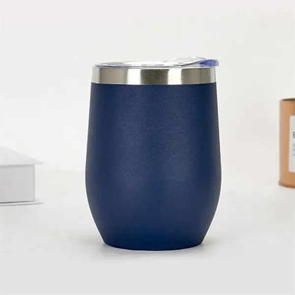 Stainless Steel Wine Tumbler with Lid Insulated Travel Mug