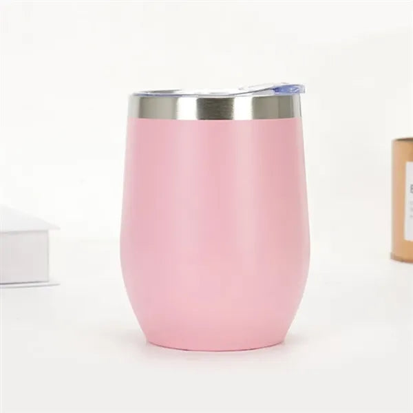 Stainless Steel Wine Tumbler with Lid Insulated Travel Mug