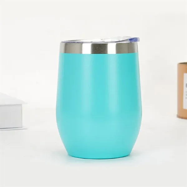 Stainless Steel Wine Tumbler with Lid Insulated Travel Mug