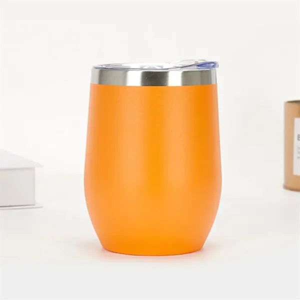 Stainless Steel Wine Tumbler with Lid Insulated Travel Mug