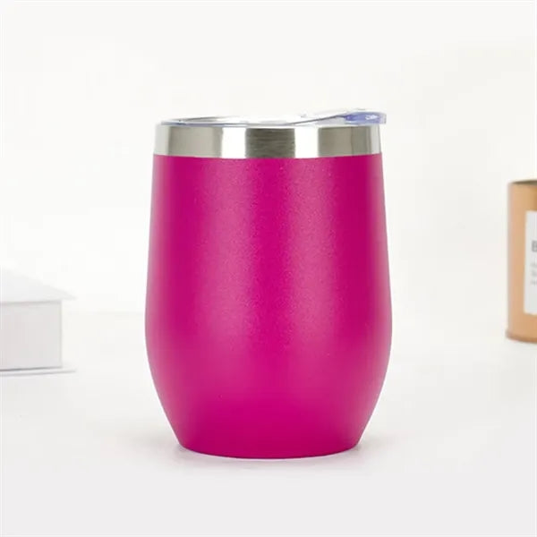 Stainless Steel Wine Tumbler with Lid Insulated Travel Mug
