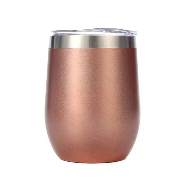 Stainless Steel Wine Tumbler with Lid Insulated Travel Mug