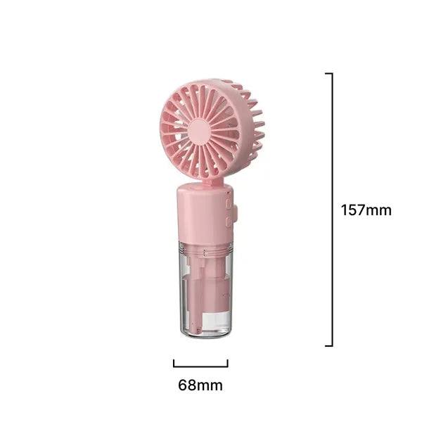 Foldable Neck Handheld Mini Fan with Mist and Aroma Func