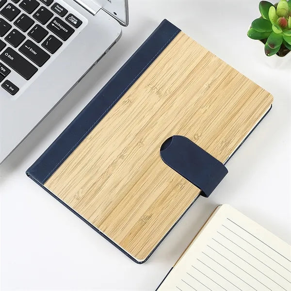 Bamboo Cover with Magnetic Closure Notebook