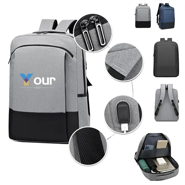 Laptop Backpack with USB Charging Port