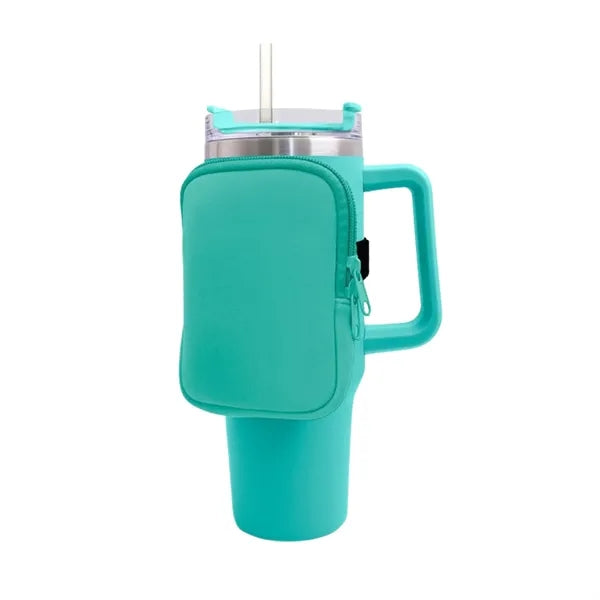 Cold Drinks, Strong Grip - 40OZ Ice Bully Handle Tumbler Set
